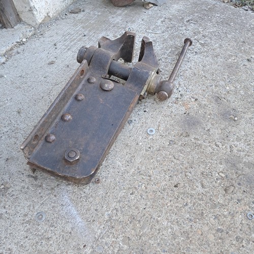 Antiker schmiedeschraubstock - antiker,