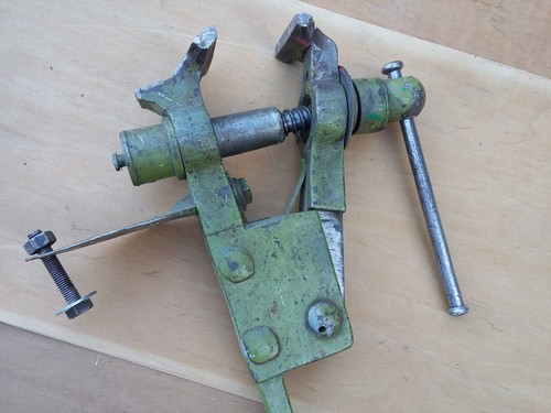 Antiker schmiede schraubstock - antiker,