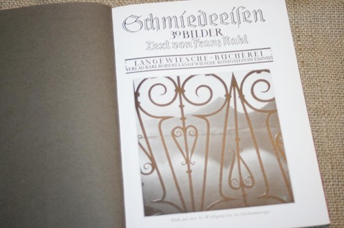 Altes bildbuch schmiedeeisen - altes,