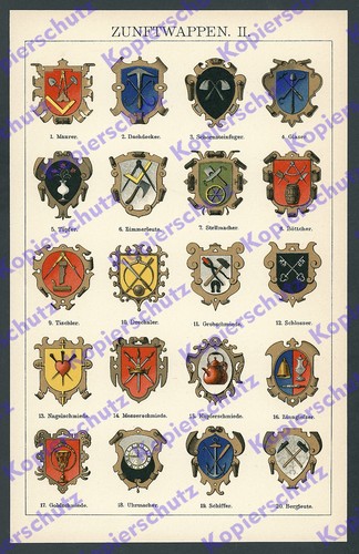 Zünfte wappen handwerk alte - zünfte,
